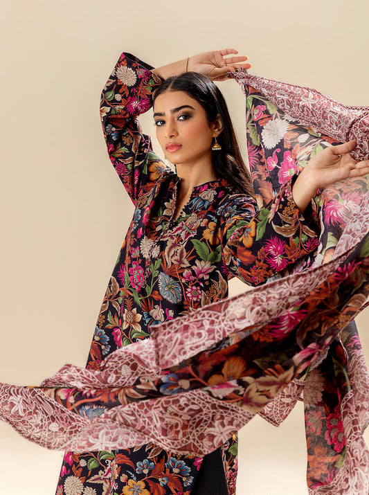 3 PIECE PRINTED LAWN SUIT BT-MORBAGH SU_24   