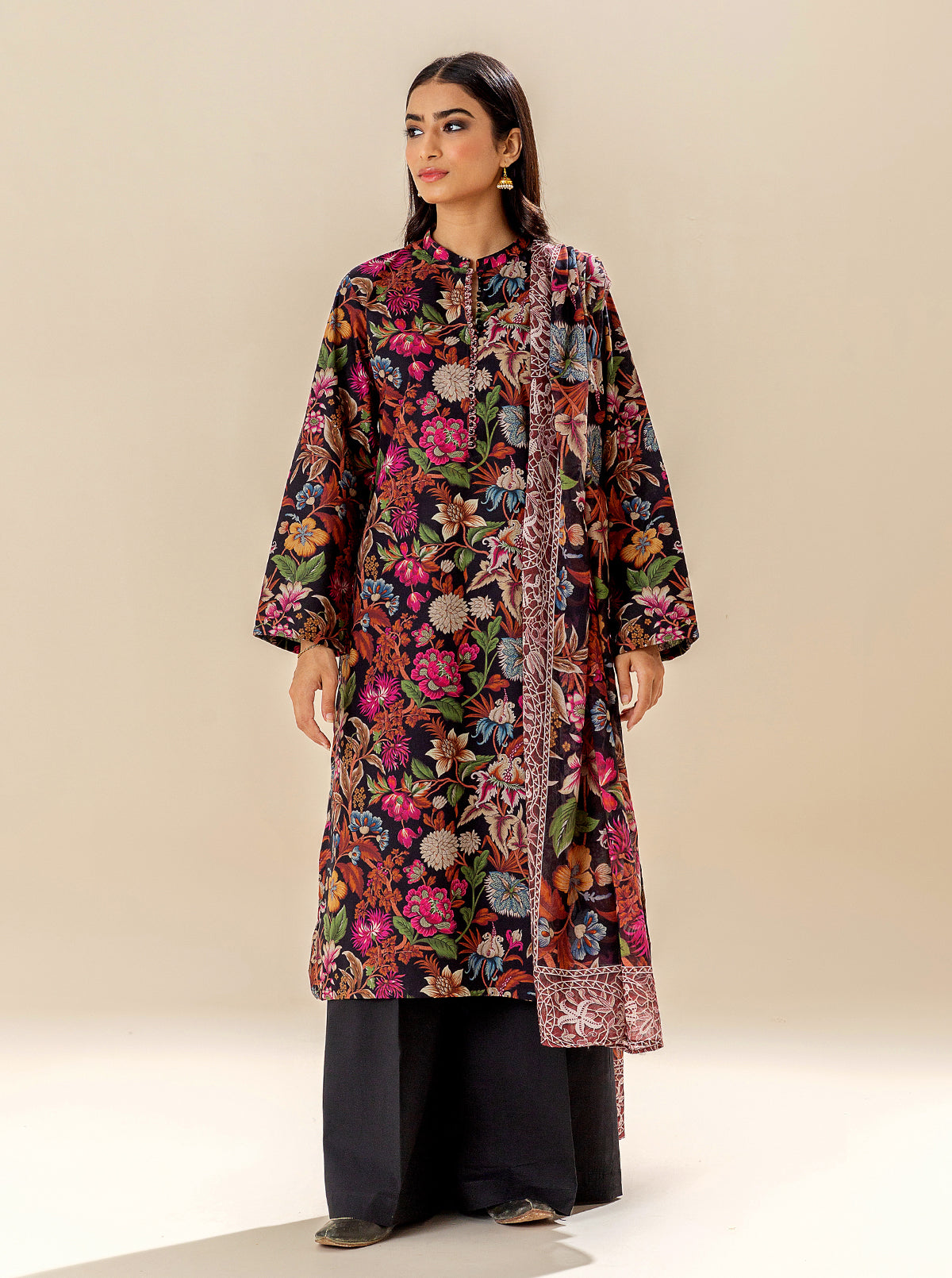3 PIECE PRINTED LAWN SUIT BT-MORBAGH SU_24   