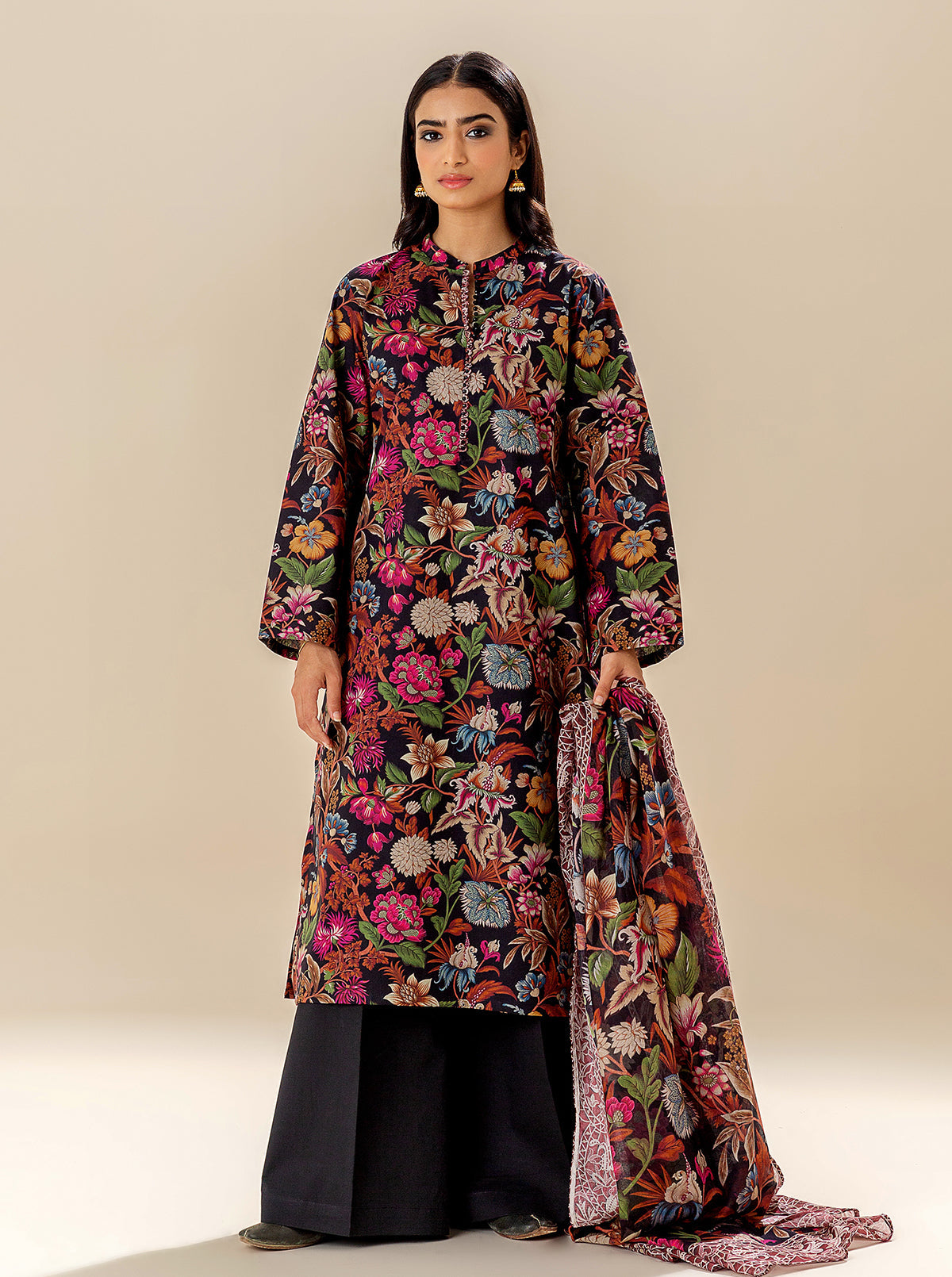3 PIECE PRINTED LAWN SUIT BT-MORBAGH SU_24   