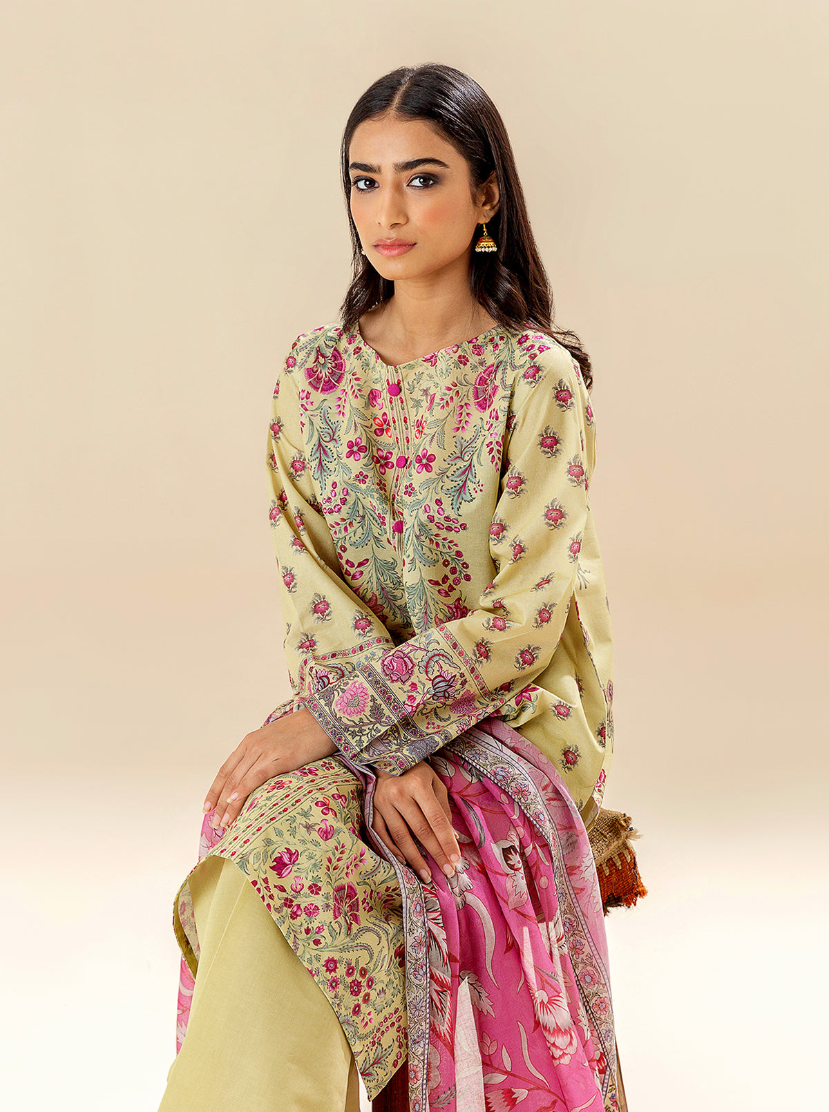 3 PIECE PRINTED LAWN SUIT - BEAUTY GARDEN BT-MORBAGH SU_24   