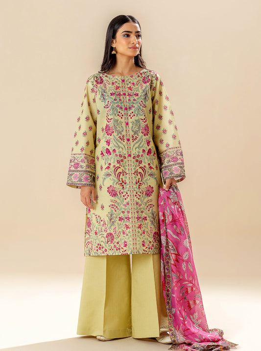 3 PIECE PRINTED LAWN SUIT - BEAUTY GARDEN BT-MORBAGH SU_24   