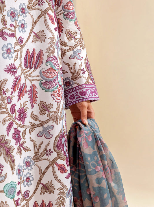 3 PIECE PRINTED LAWN SUIT - VIVID INTENSE BT-MORBAGH SU_24   