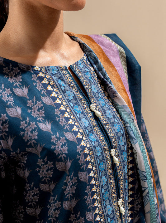 3 PIECE PRINTED LAWN SUIT-MIDNIGHT TRADITION BT-MORBAGH SU_24   