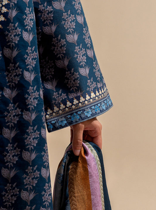 3 PIECE PRINTED LAWN SUIT-MIDNIGHT TRADITION BT-MORBAGH SU_24   