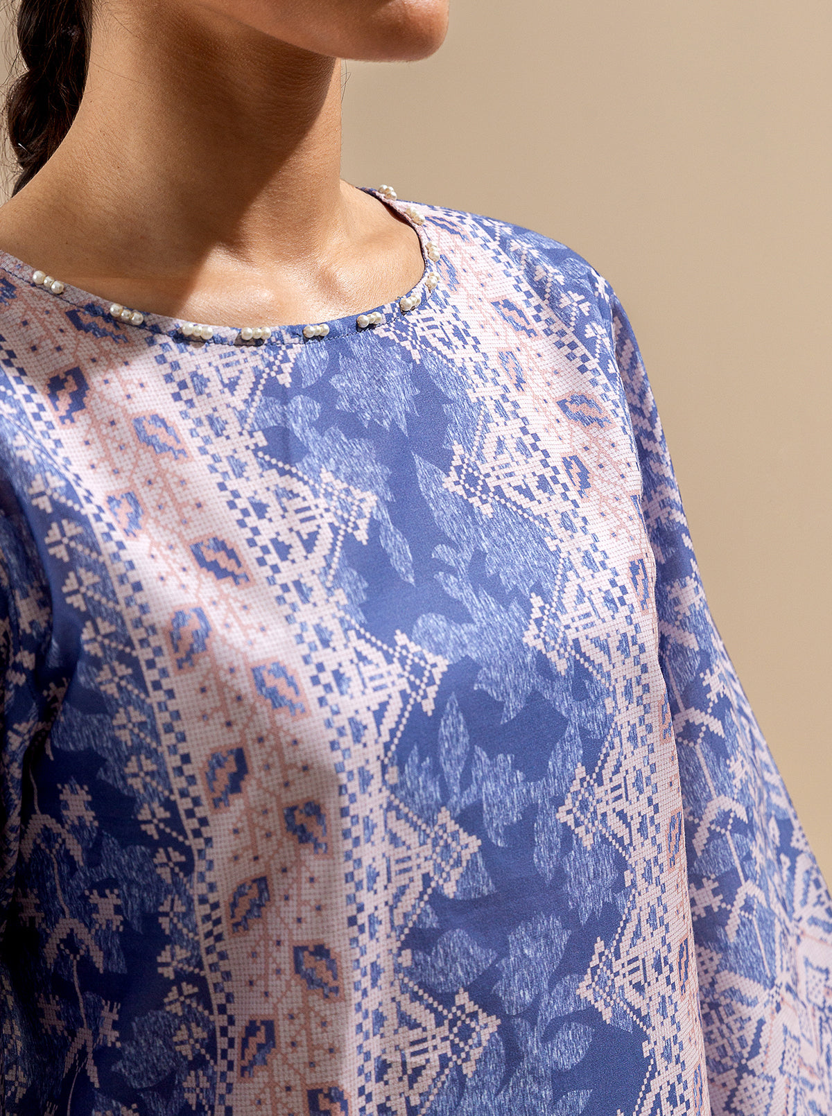 3 PIECE PRINTED LAWN SUIT-LAVENDER DREAM BT-MORBAGH SU_24   