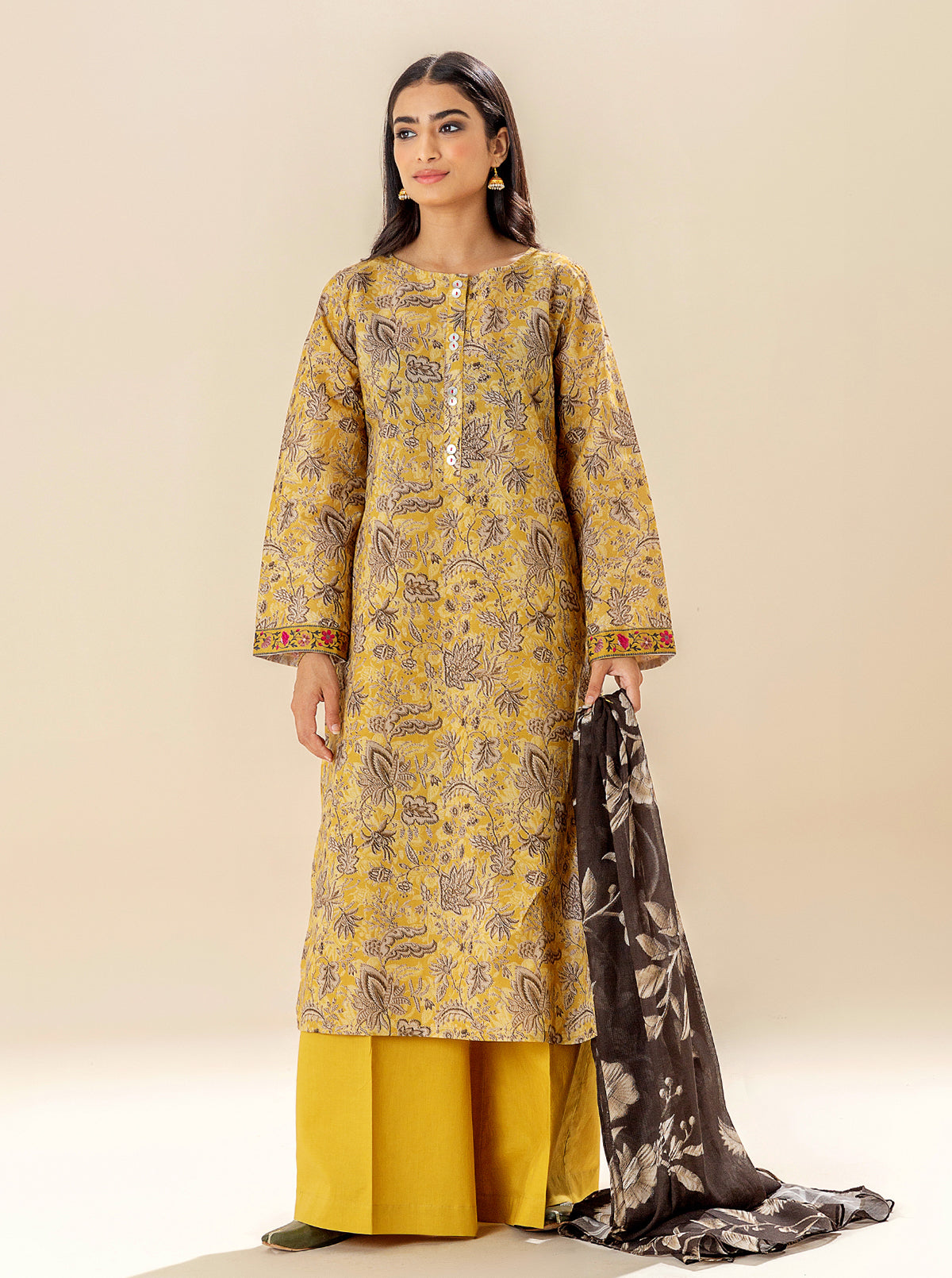 3 PIECE PRINTED LAWN SUIT BT-MORBAGH SU_24   