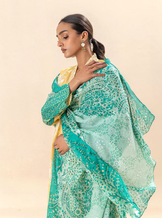 3 PIECE EMBROIDERED LAWN SUIT-SUNSHINE BREEZE BT-MORBAGH SU_24   