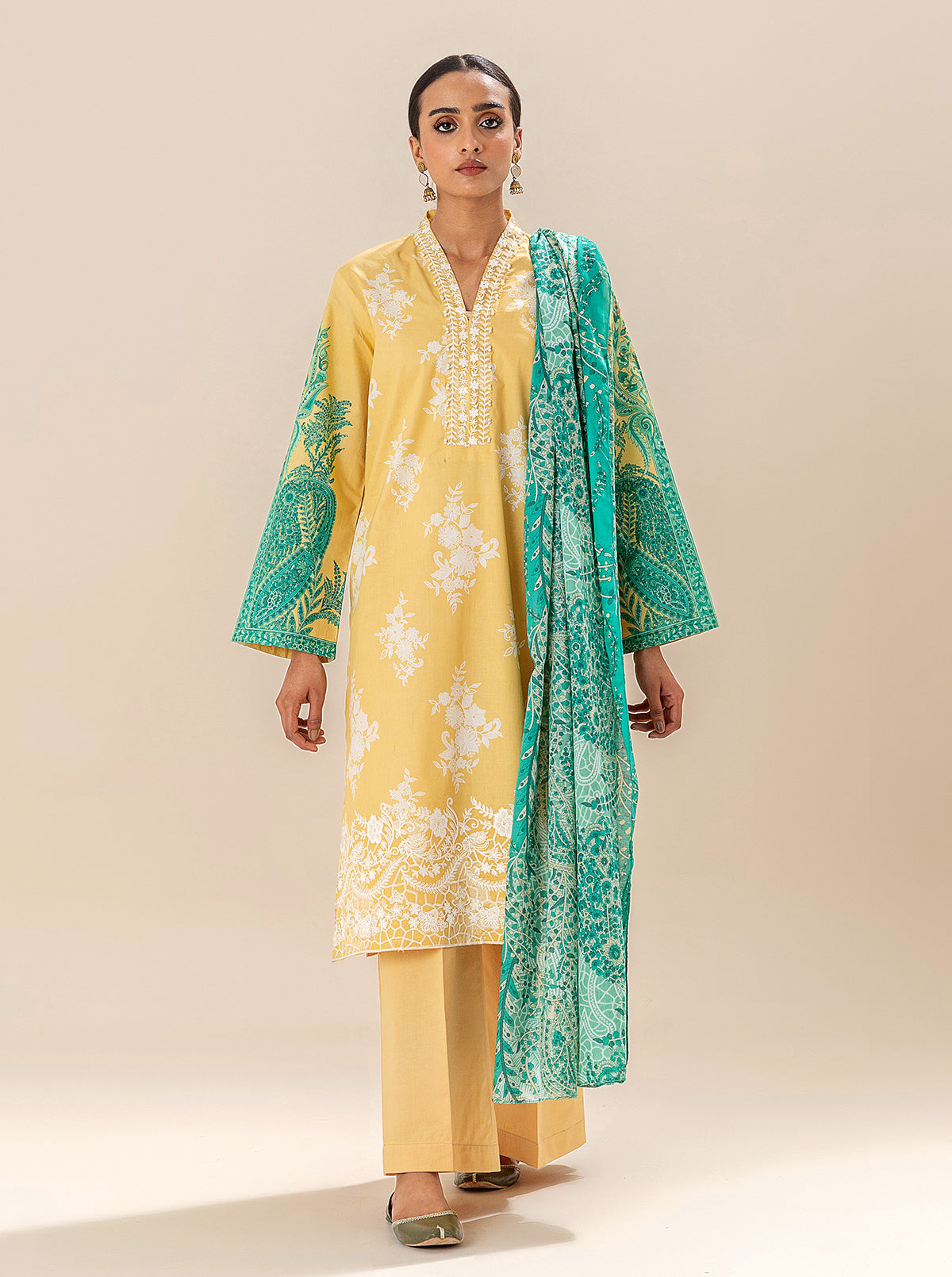 3 PIECE EMBROIDERED LAWN SUIT-SUNSHINE BREEZE BT-MORBAGH SU_24   