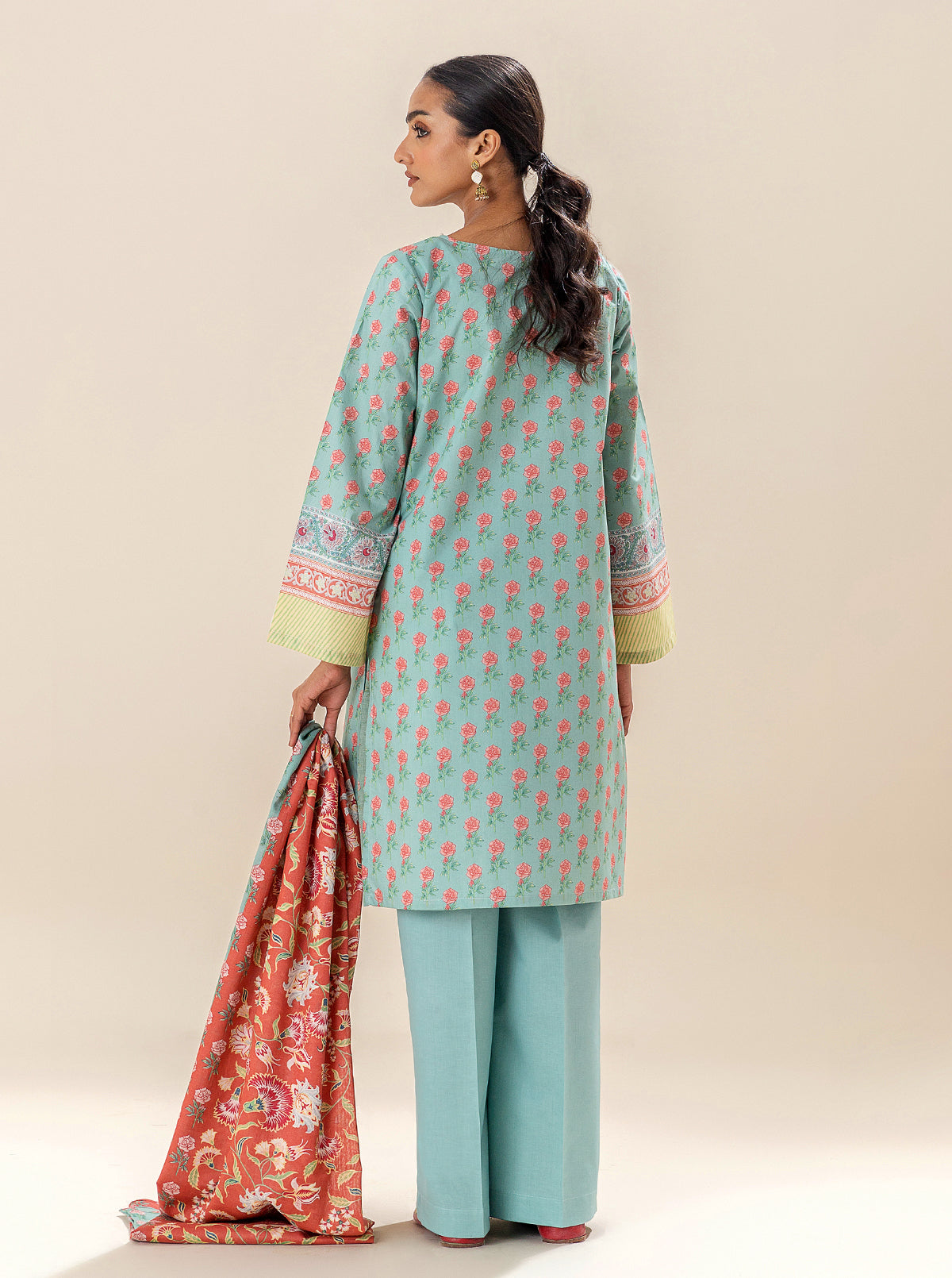 3 PIECE EMBROIDERED LAWN SUIT-SEA CORAL BT-MORBAGH SU_24   