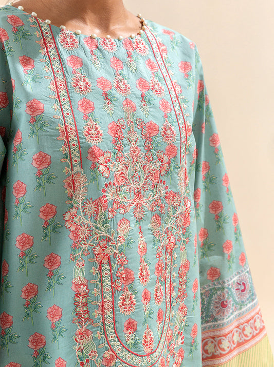 3 PIECE EMBROIDERED LAWN SUIT-SEA CORAL BT-MORBAGH SU_24   