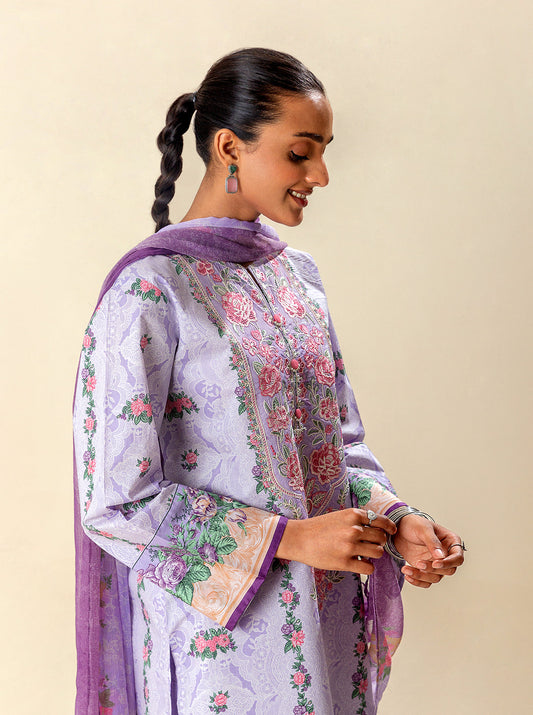 3 PIECE EMBROIDERED SUIT-LILAC FANTASY BT-MORBAGH SU_24   