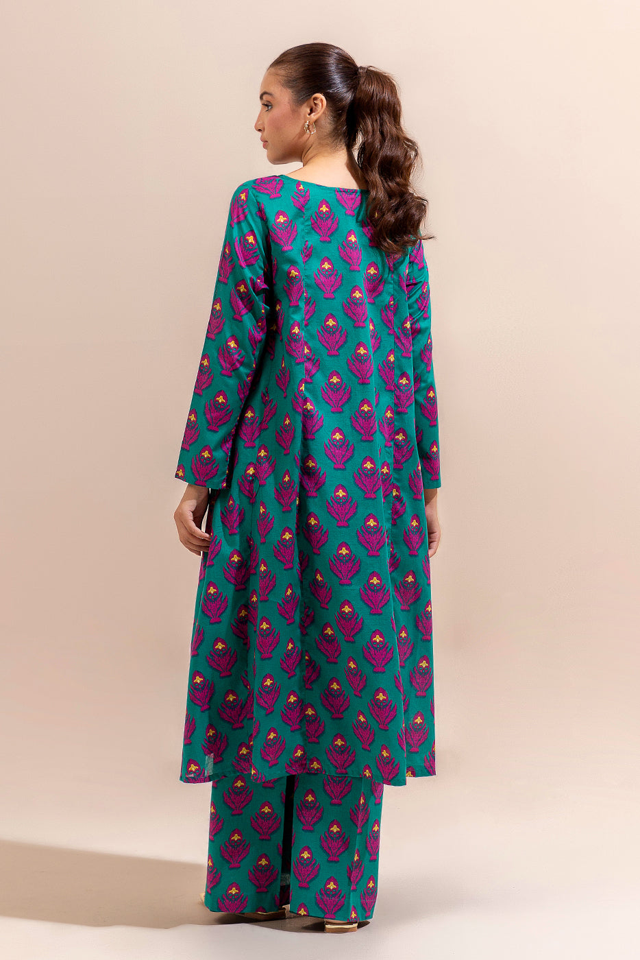 2 PIECE PRINTED LAWN SUIT-VIVID EVENING (UNSTITCHED)