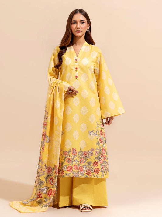 2 PIECE PRINTED LAWN SUIT-HUE MYSTERY BT-MORBAGH SU_24   