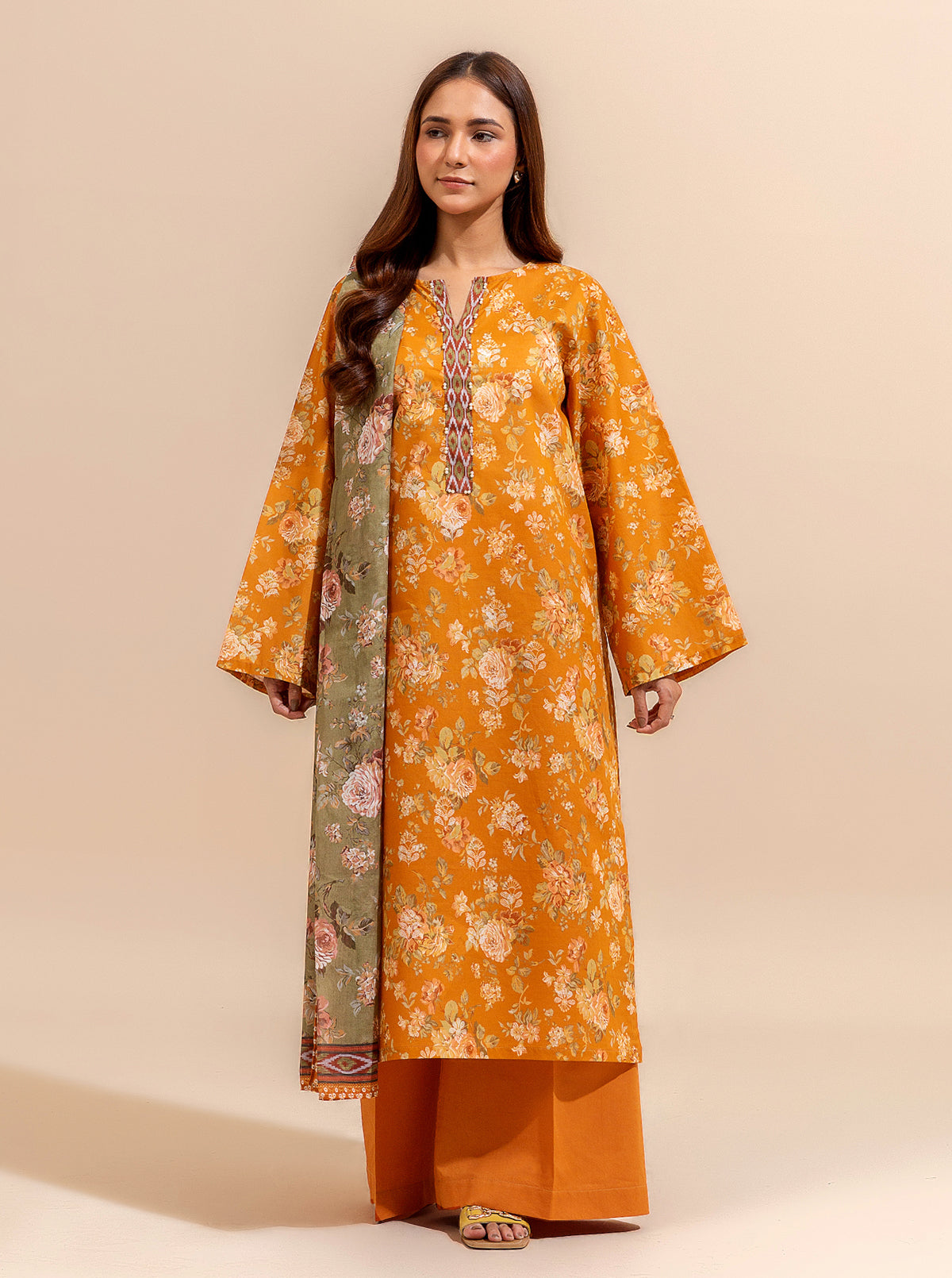 2 PIECE PRINTED LAWN SUIT-SUMMER FRUIT BT-MORBAGH SU_24   