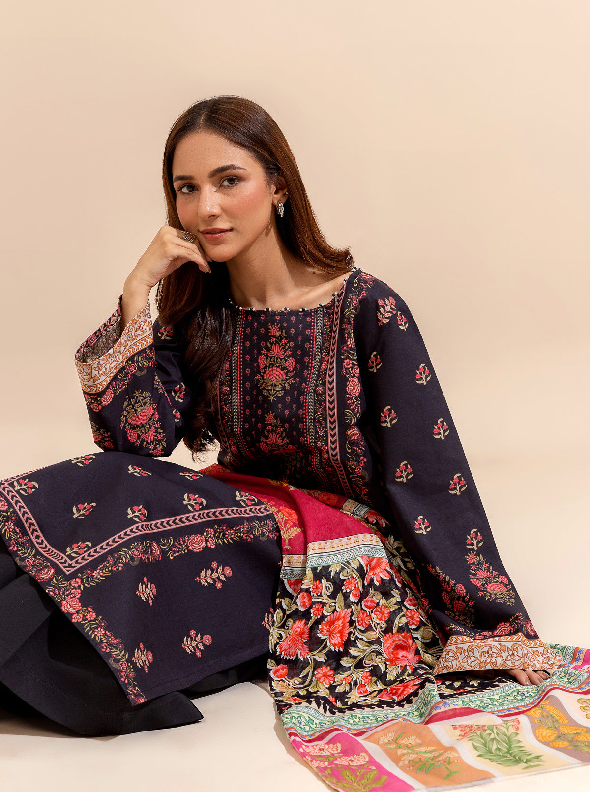 2 PIECE PRINTED LAWN SUIT-REGAL WAYS BT-MORBAGH SU_24   