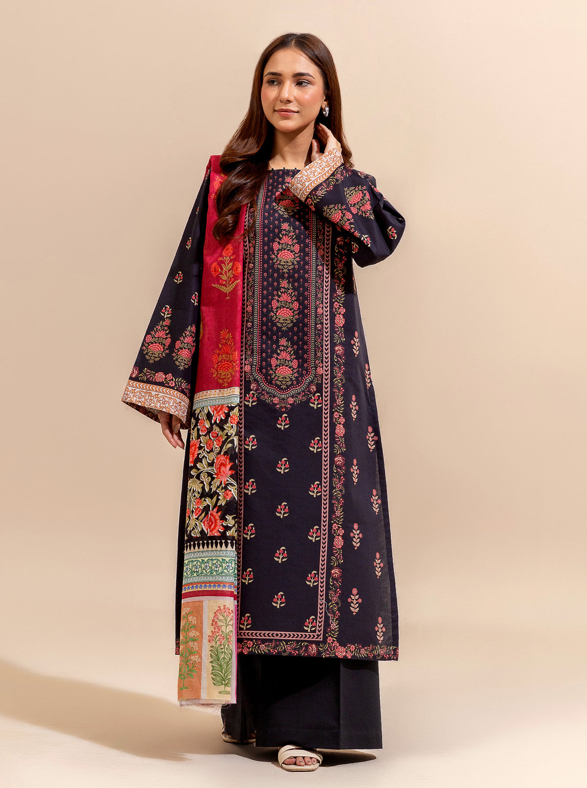 2 PIECE PRINTED LAWN SUIT-REGAL WAYS BT-MORBAGH SU_24   