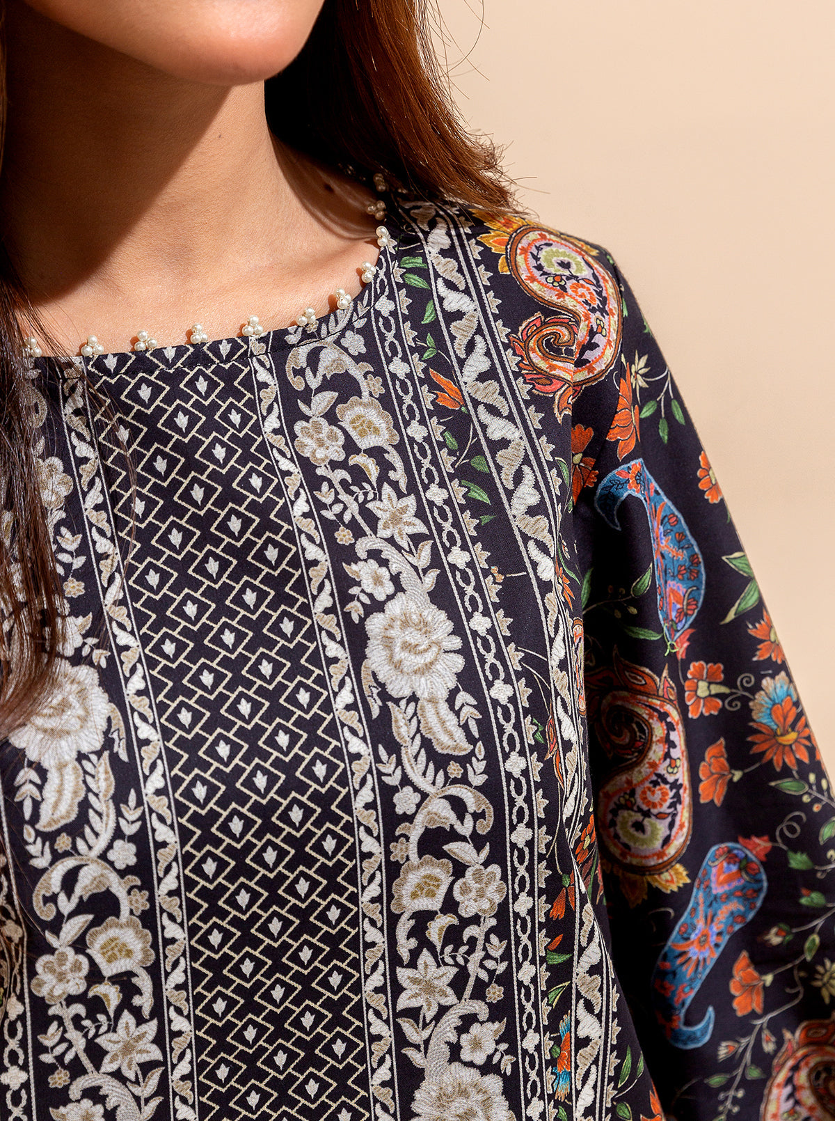 2 PIECE PRINTED LAWN SUIT-ROYAL SYMMETRY BT-MORBAGH SU_24   