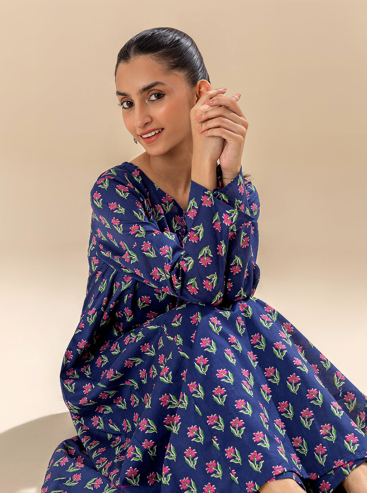 2 PIECE PRINTED LAWN SUIT-SYMPHONY BLUE (UNSTITCHED) BT-MORBAGH SU_24   