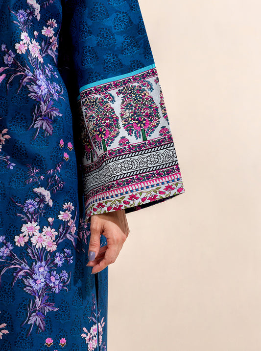 2 PIECE PRINTED LAWN SUIT-MIDNIGHT BISMUTH (UNSTITCHED)