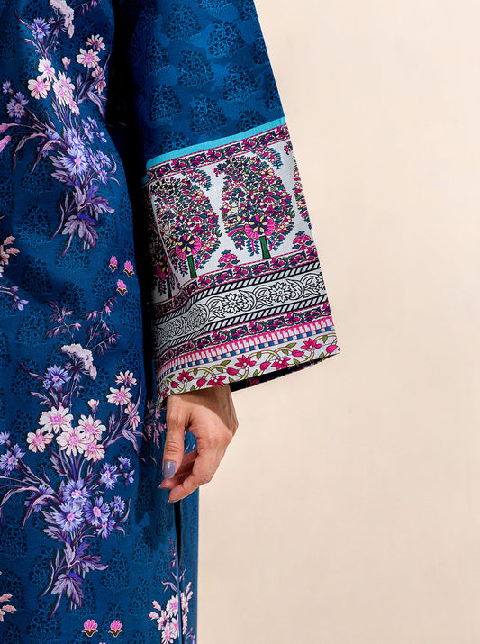 3 PIECE PRINTED LAWN-MIDNIGHT BISMUTH BT-MORBAGH SU_24   