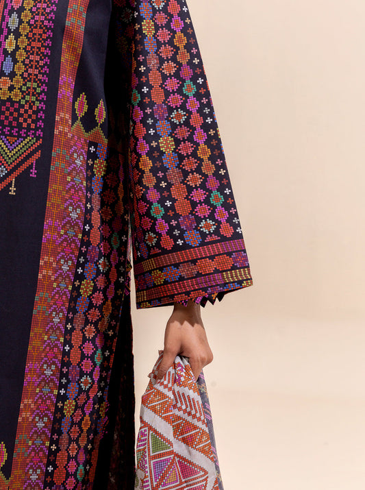 3 PIECE PRINTED LAWN SUIT-KNITTY GRITTY BT-MORBAGH SU_24   