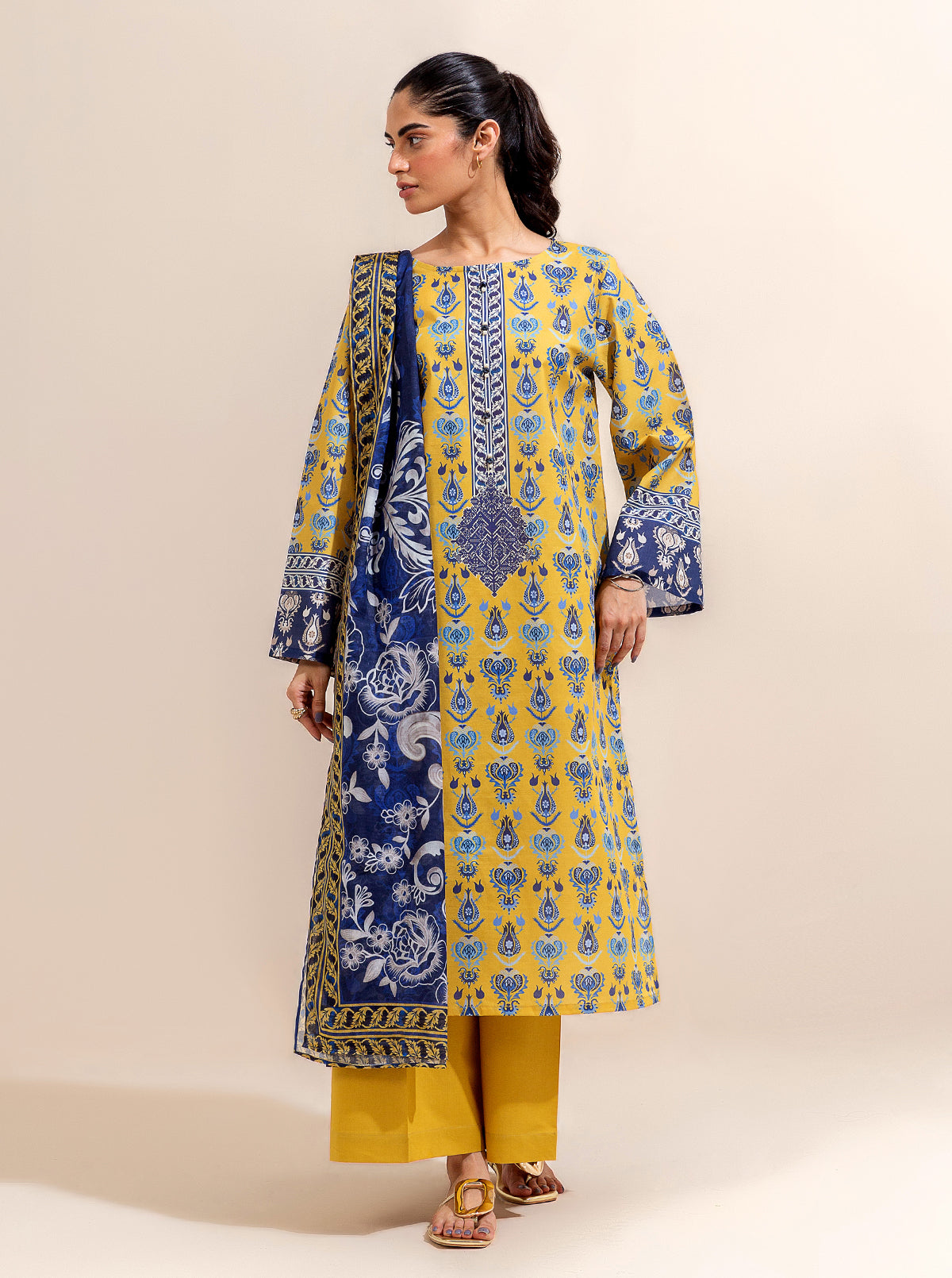 3 PIECE PRINTED LAWN-?ZNIK SENSE BT-MORBAGH SU_24   