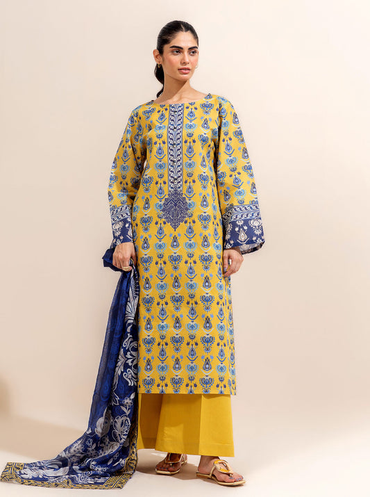 3 PIECE PRINTED LAWN-?ZNIK SENSE BT-MORBAGH SU_24   