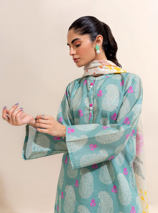 3 PIECE PRINTED LAWN-SEA SOUL BT-MORBAGH SU_24   