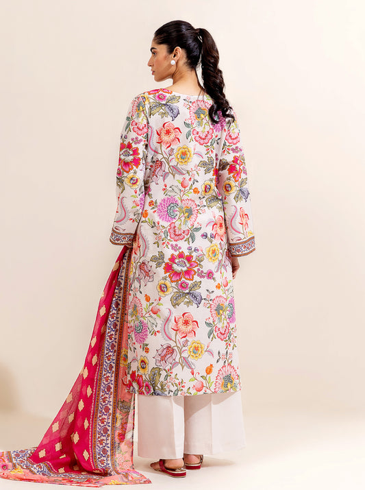 2 PIECE PRINTED LAWN SUIT-TRUE BEAUTY (UNSTITCHED)