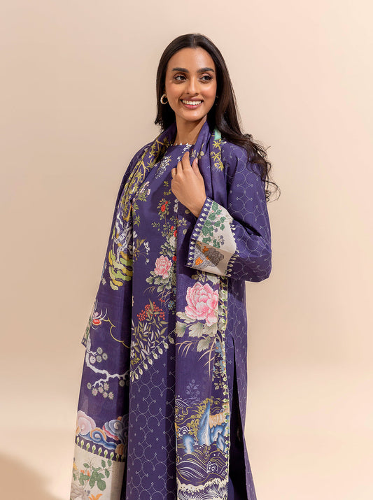 3 PIECE PRINTED LAWN SUIT-CLIFF BREEZE BT-MORBAGH SU_24   