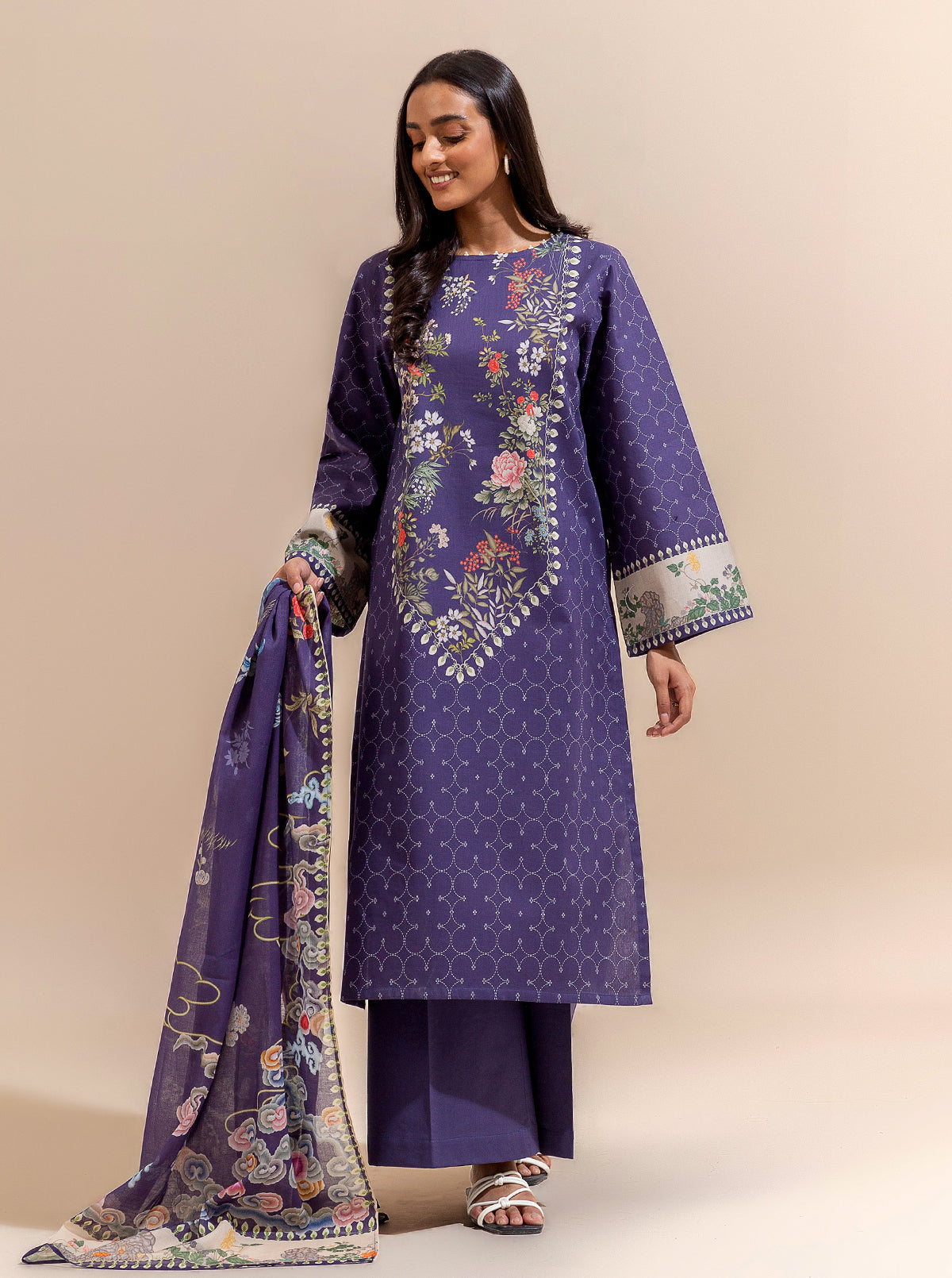 3 PIECE PRINTED LAWN SUIT-CLIFF BREEZE BT-MORBAGH SU_24   