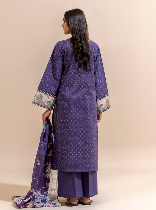 3 PIECE PRINTED LAWN SUIT-CLIFF BREEZE BT-MORBAGH SU_24   