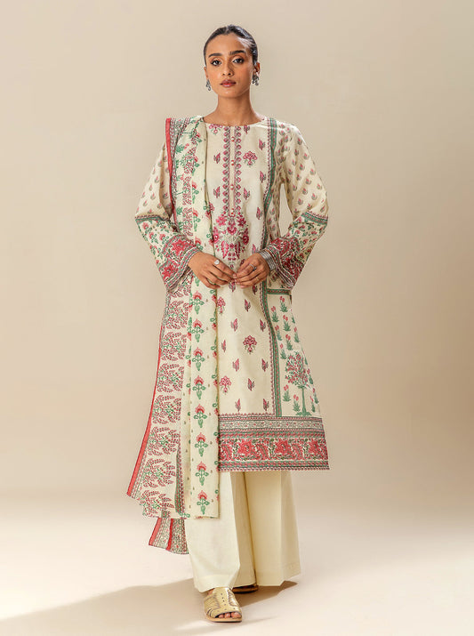 3 PIECE EMBROIDERED SUIT-MELLOW TRADITIONS BT-MORBAGH SU_24   