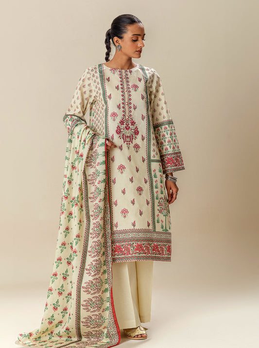 3 PIECE EMBROIDERED SUIT-MELLOW TRADITIONS BT-MORBAGH SU_24   