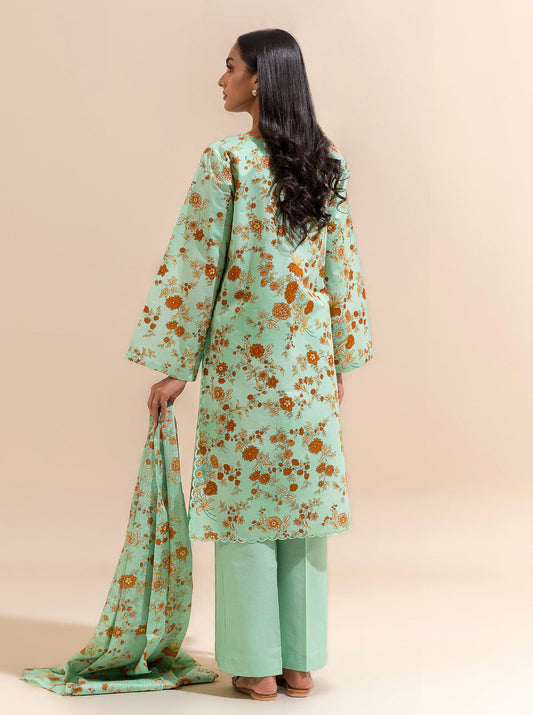 3 PIECE EMBROIDERED LAWN SUIT-SEA SHORE BT-MORBAGH SU_24   