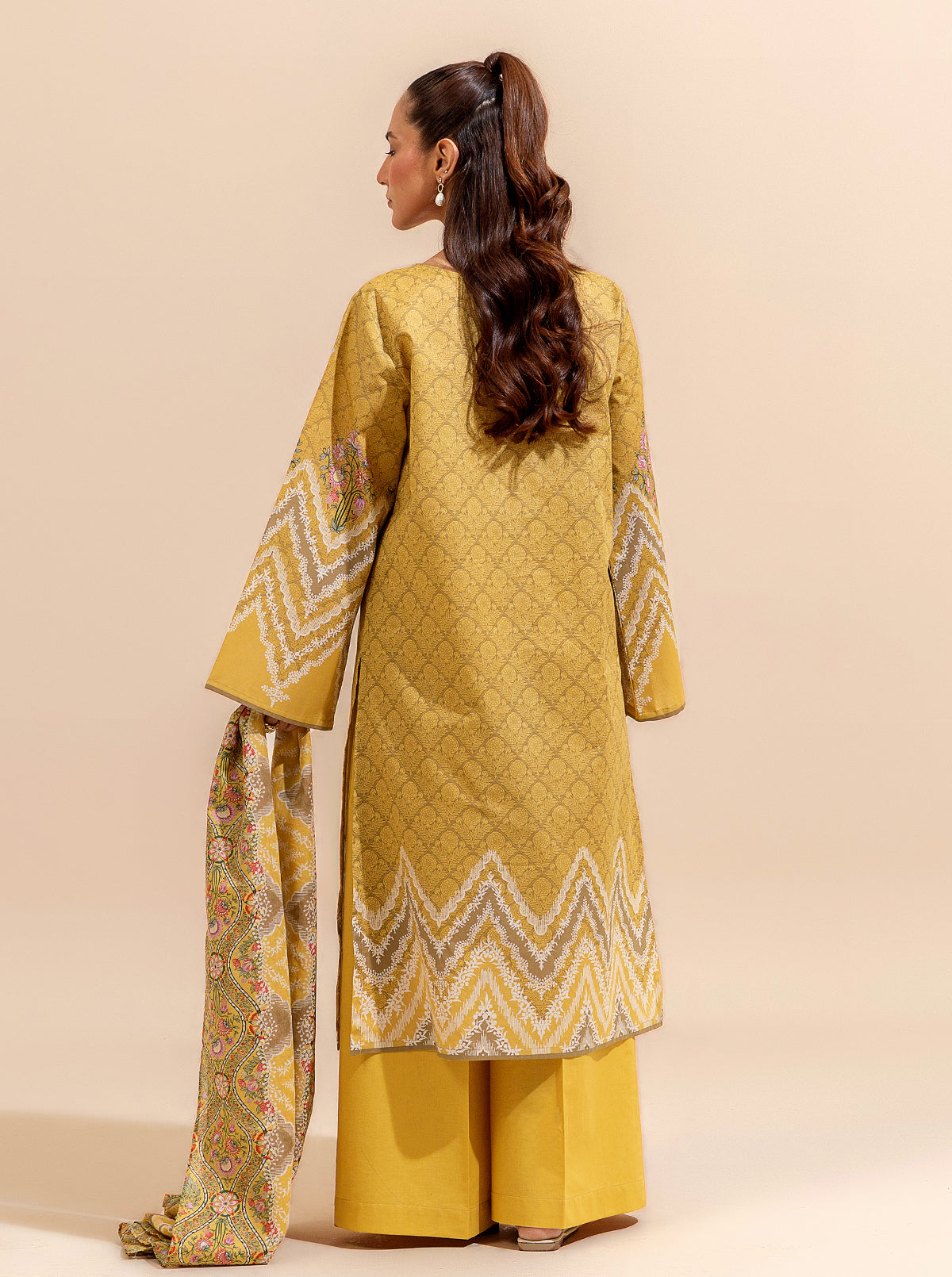 3 PIECE EMBROIDERED LAWN SUIT-SOMBRE SUN BT-MORBAGH SU_24   