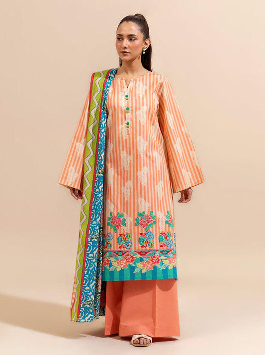 3 PIECE PRINTED LAWN SUIT-POP PARTY BT-MORBAGH SU_24   