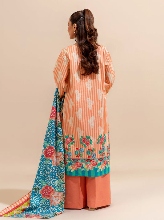 3 PIECE PRINTED LAWN SUIT-POP PARTY BT-MORBAGH SU_24   