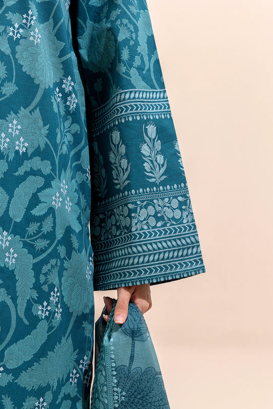 2 PIECE PRINTED LAWN SUIT-EMERALD SPELL (UNSTITCHED)