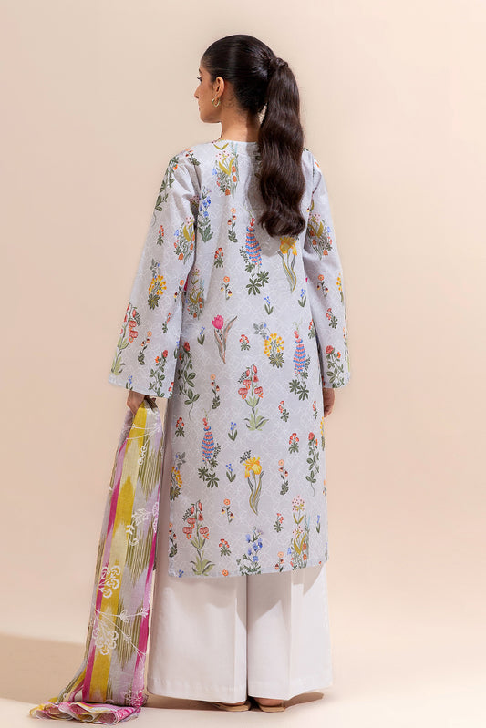 2 PIECE PRINTED LAWN SUIT-MARIGOLD MAGIC (UNSTITCHED)