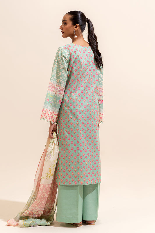 2 PIECE PRINTED LAWN SUIT-LAUREL LIGHT (UNSTITCHED)
