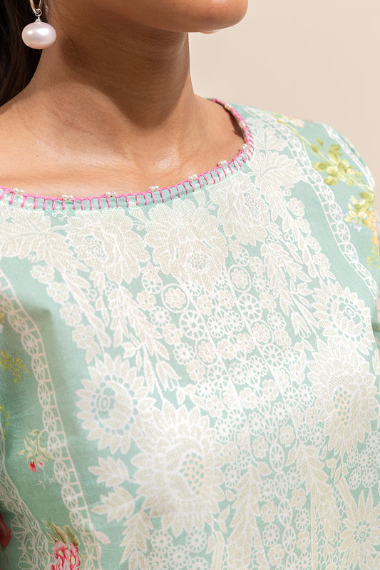 3 PIECE PRINTED LAWN SUIT-LAUREL LIGHT (UNSTITCHED)