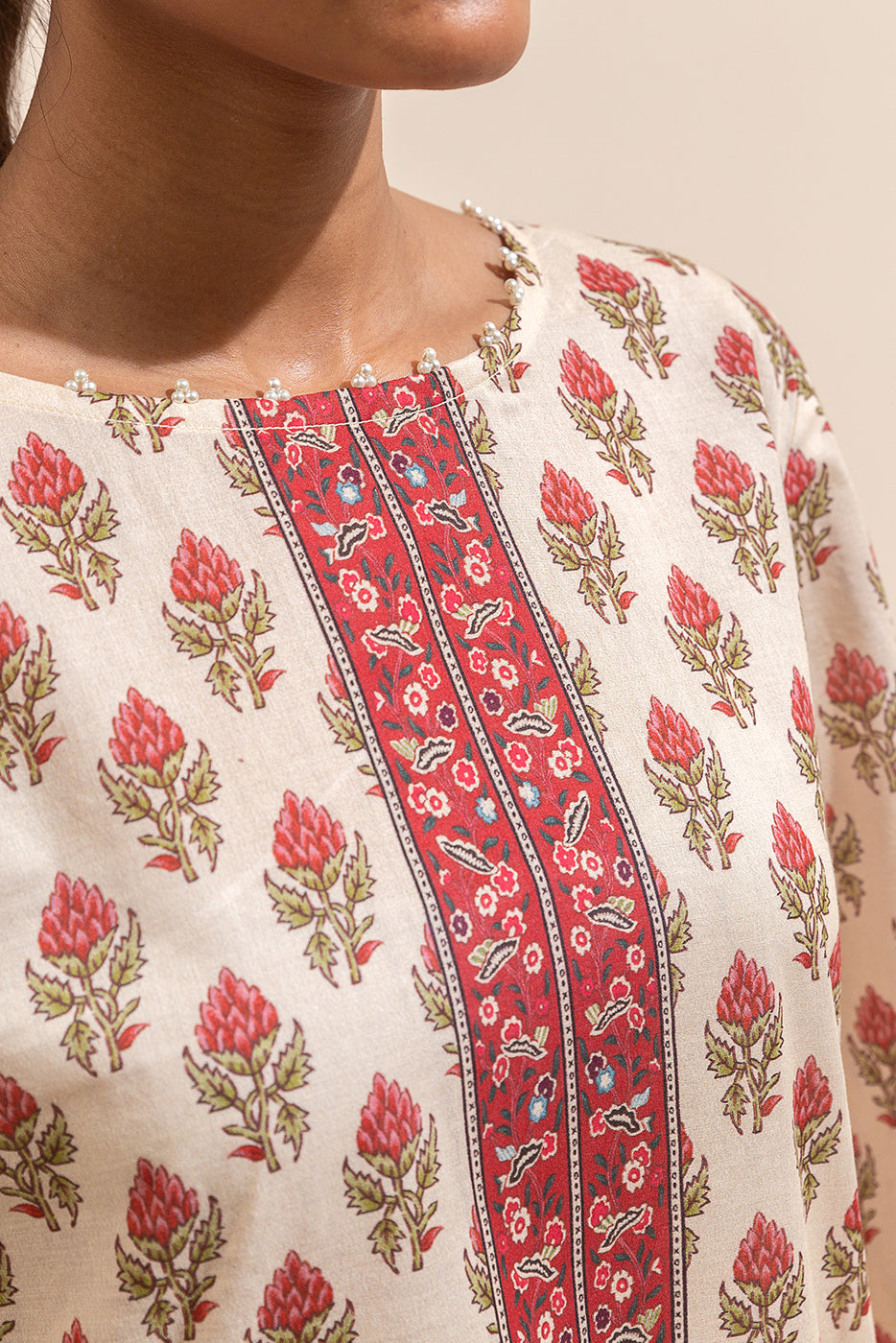 2 PIECE PRINTED LAWN SUIT-TIMELESS TRANCE (UNSTITCHED)