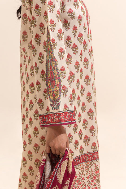 2 PIECE PRINTED LAWN SUIT-TIMELESS TRANCE (UNSTITCHED)