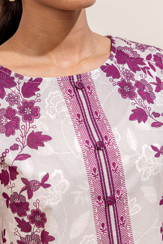 3 PIECE PRINTED LAWN SUIT-FLORET BLOSSOM (UNSTITCHED)