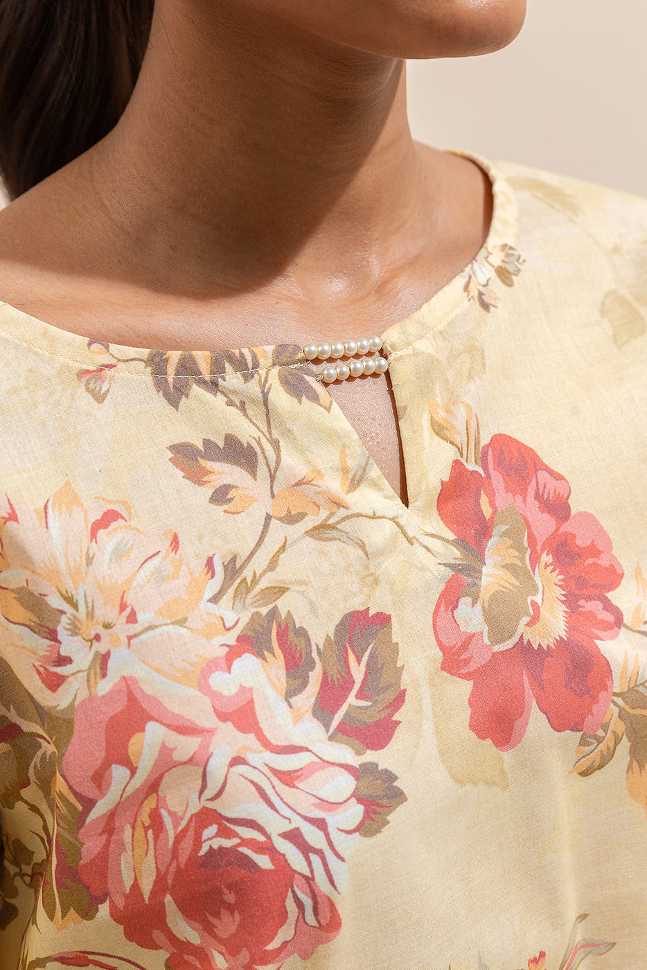 3 PIECE PRINTED LAWN SUIT-VINTAGE VEIL (UNSTITCHED)