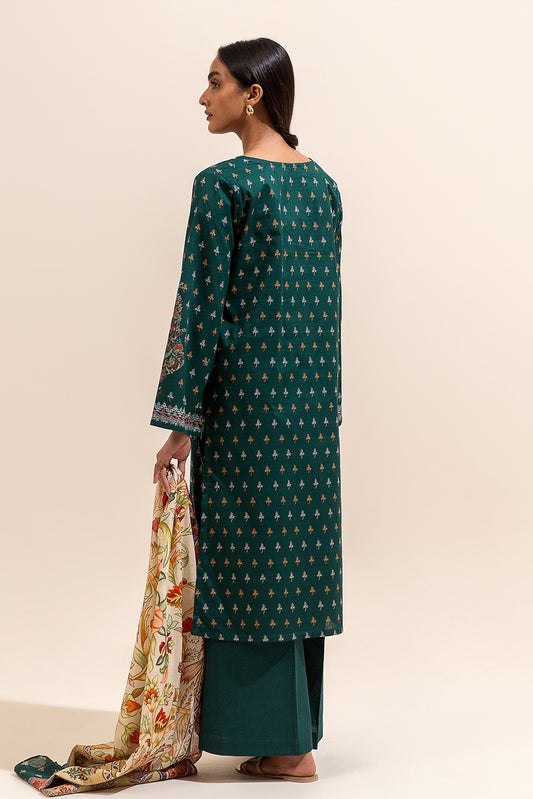 2 PIECE PRINTED LAWN SUIT-PAISLEY POISON (UNSTITCHED)
