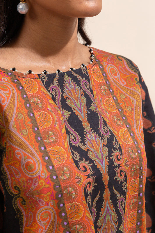 2 PIECE PRINTED LAWN SUIT-MYSTIQUE SUNSET (UNSTITCHED)