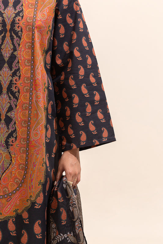 3 PIECE PRINTED LAWN SUIT-MYSTIQUE SUNSET (UNSTITCHED)