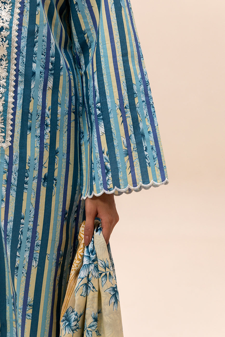 Baroque Embroidered Lawn Suits Unstitched 3 Piece BQ21SL 05 Allium - Summer Collection